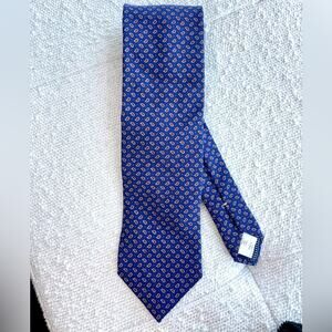 Eton Blue Paisley Wool Tie